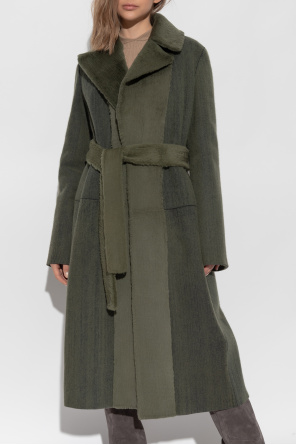 Fendi Shearling coat with belt