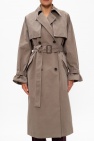 Acne Studios GREY Double-breasted trench coat