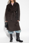 Acne Studios GREY Belted wool coat