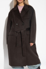 Acne Studios GREY Belted wool coat