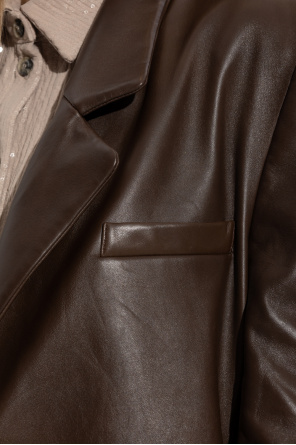 The Mannei ‘Greenock’ leather coat