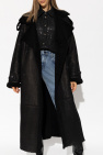 The Mannei BLACK ‘Jordan’ long shearling coat