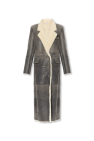 The Mannei GREY ‘Greenock’ long shearling coat