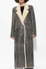 The Mannei GREY ‘Greenock’ long shearling coat