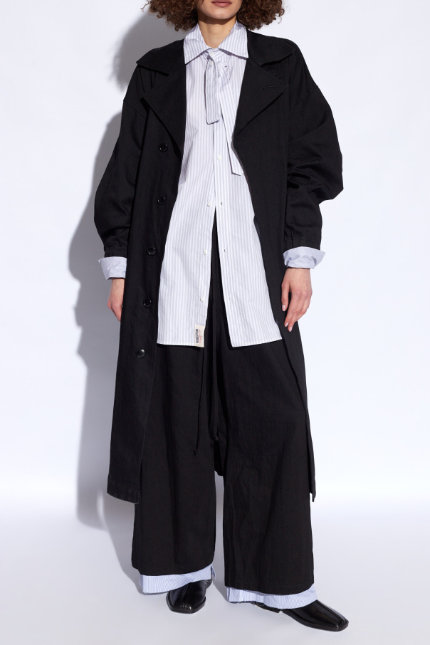 Yohji Yamamoto Jednorzędowy płaszcz