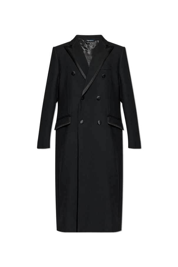 Wool coat with single vent od Dolce & Gabbana