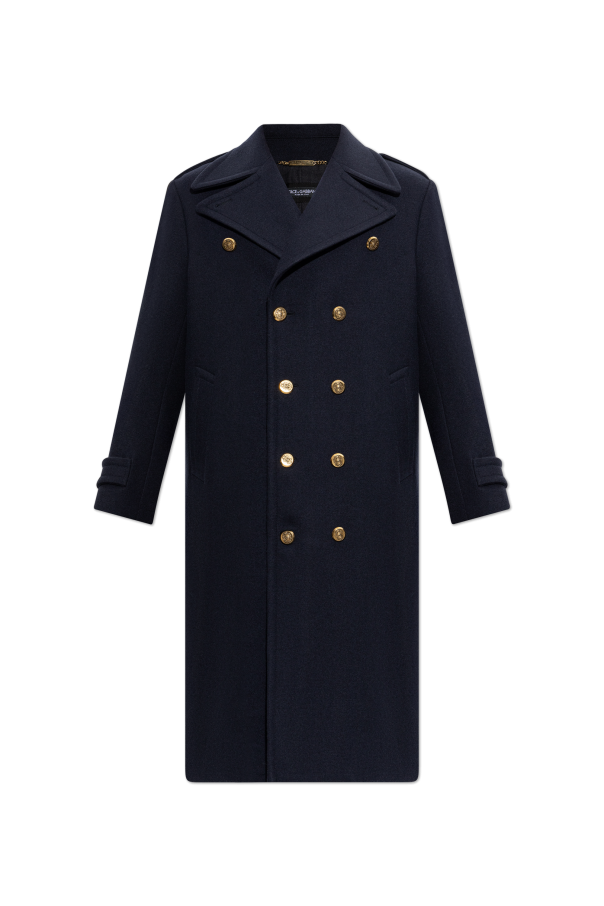 Wool coat with single vent od Dolce & Gabbana