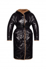 Moncler BLACK ‘Actee’ reversible coat with belt