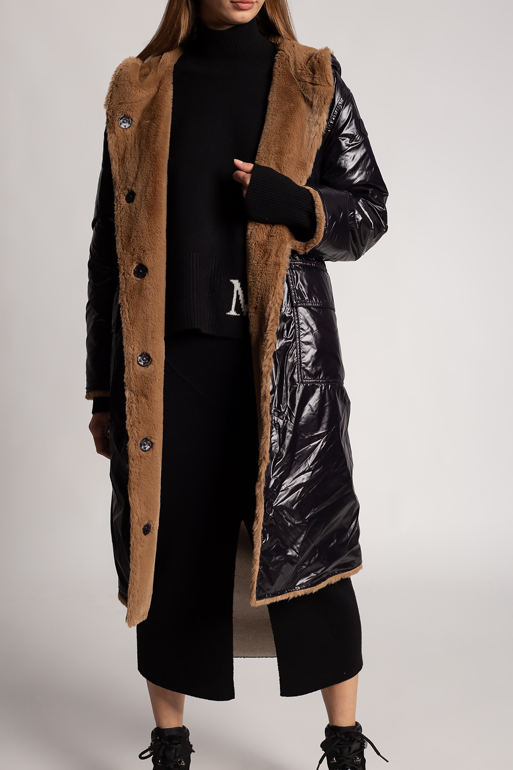 Moncler ‘Actee’ reversible coat with belt