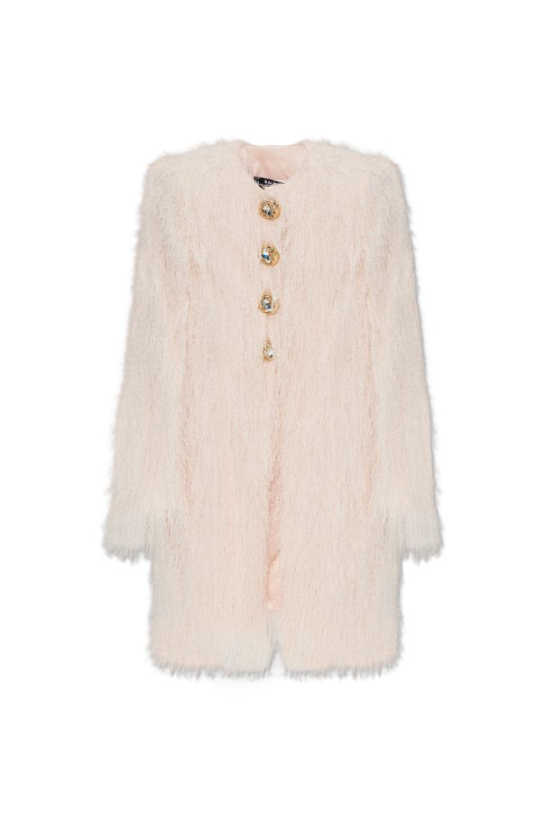 Coat with fringes od Balmain