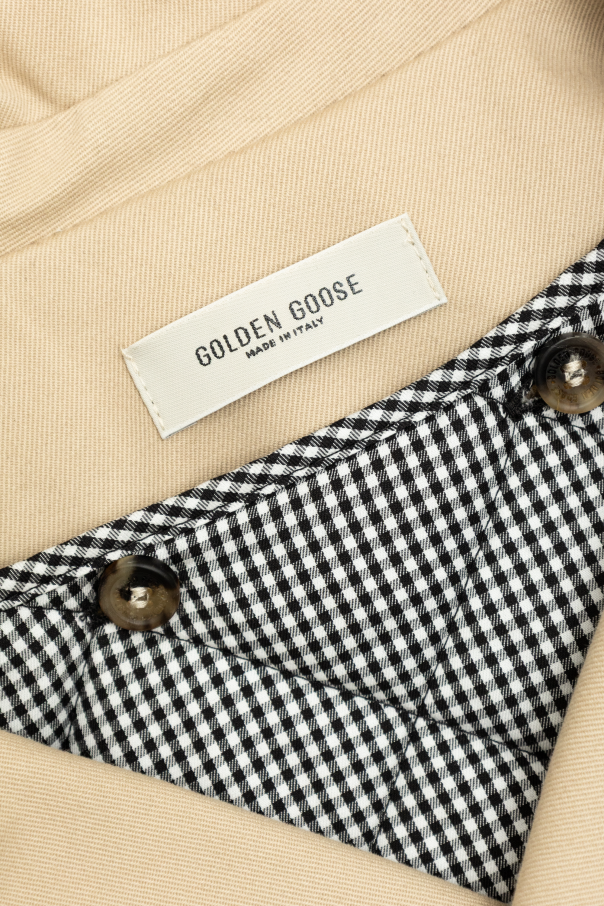 Golden Goose Kids Trench con logo