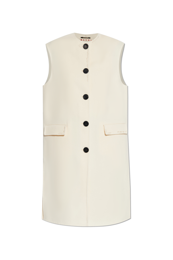 Marni Vest with decorative stitching