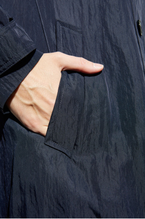 Giorgio Armani Trench con efecto fruncido