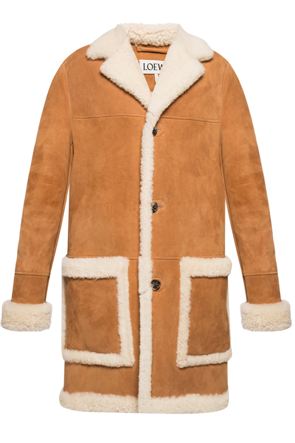 loewe shearling coat