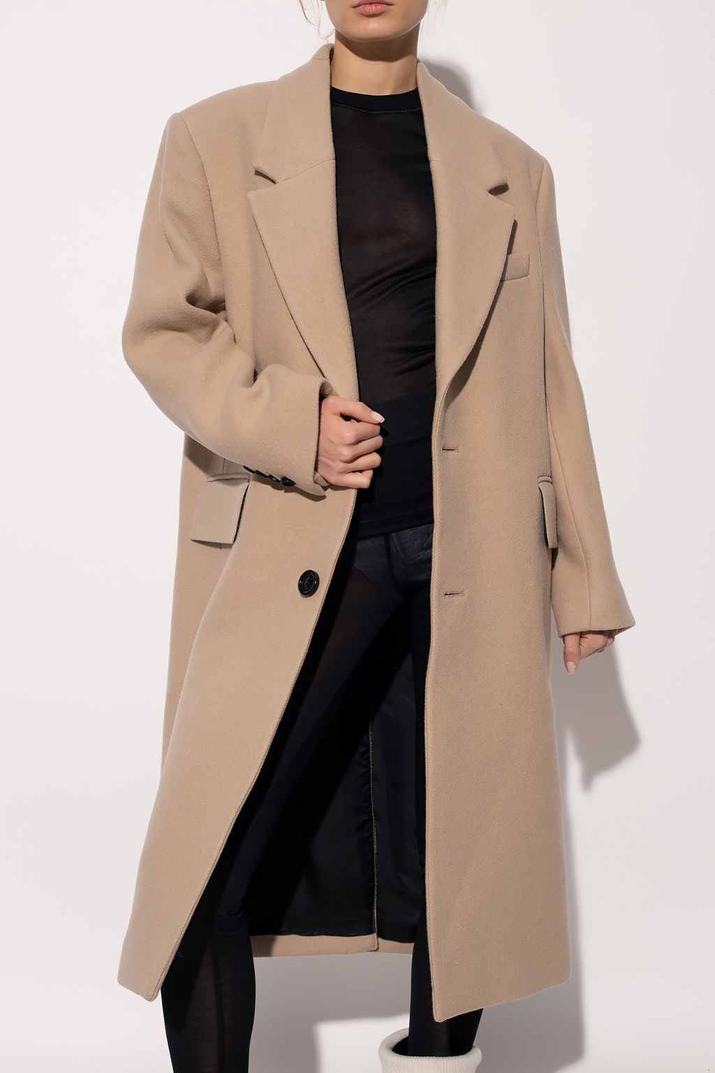 Ami Alexandre Mattiussi AMI ALEXANDRE MATTIUSSI COAT WITH NOTCH LAPELS