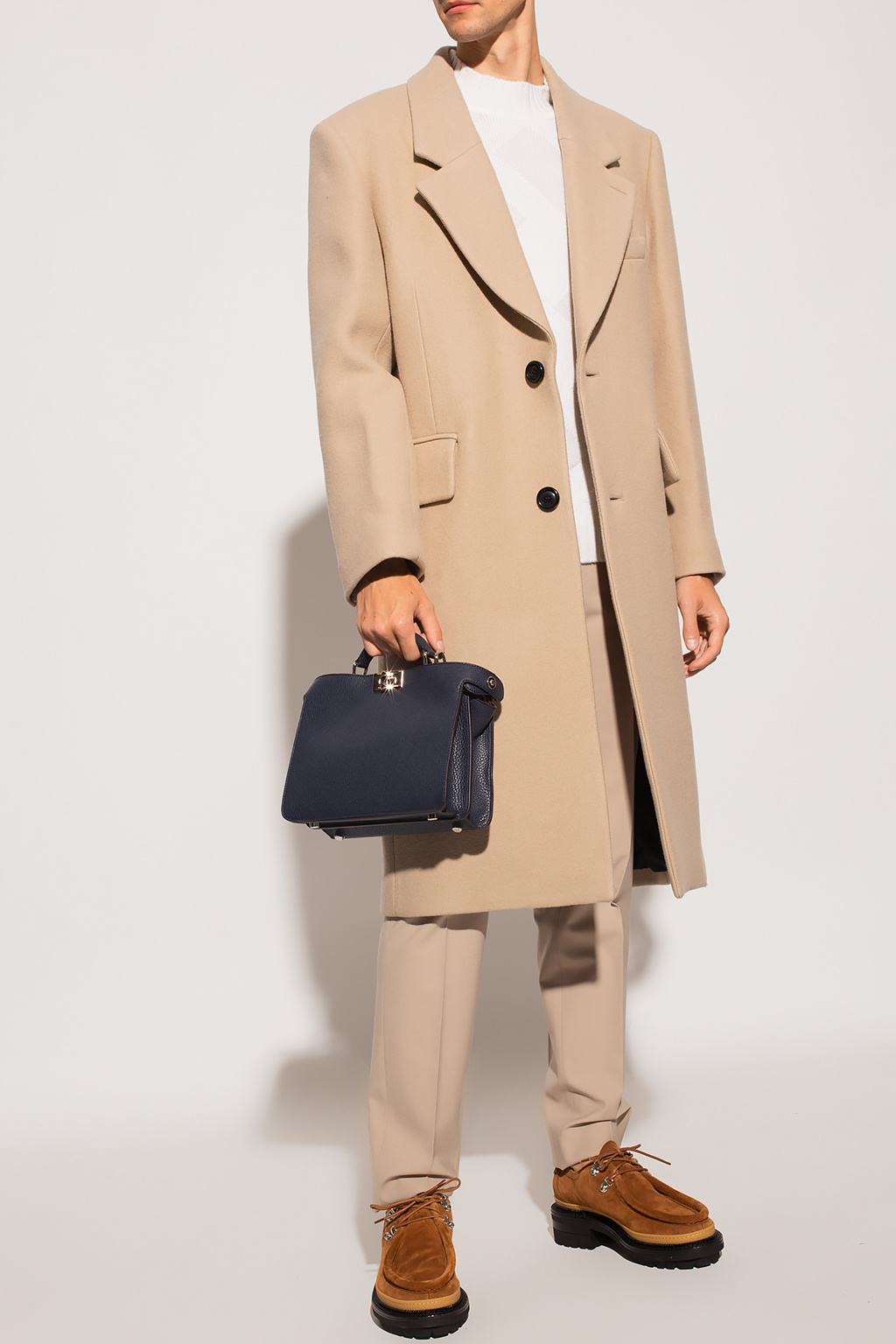 Ami Alexandre Mattiussi Coat with notch lapels