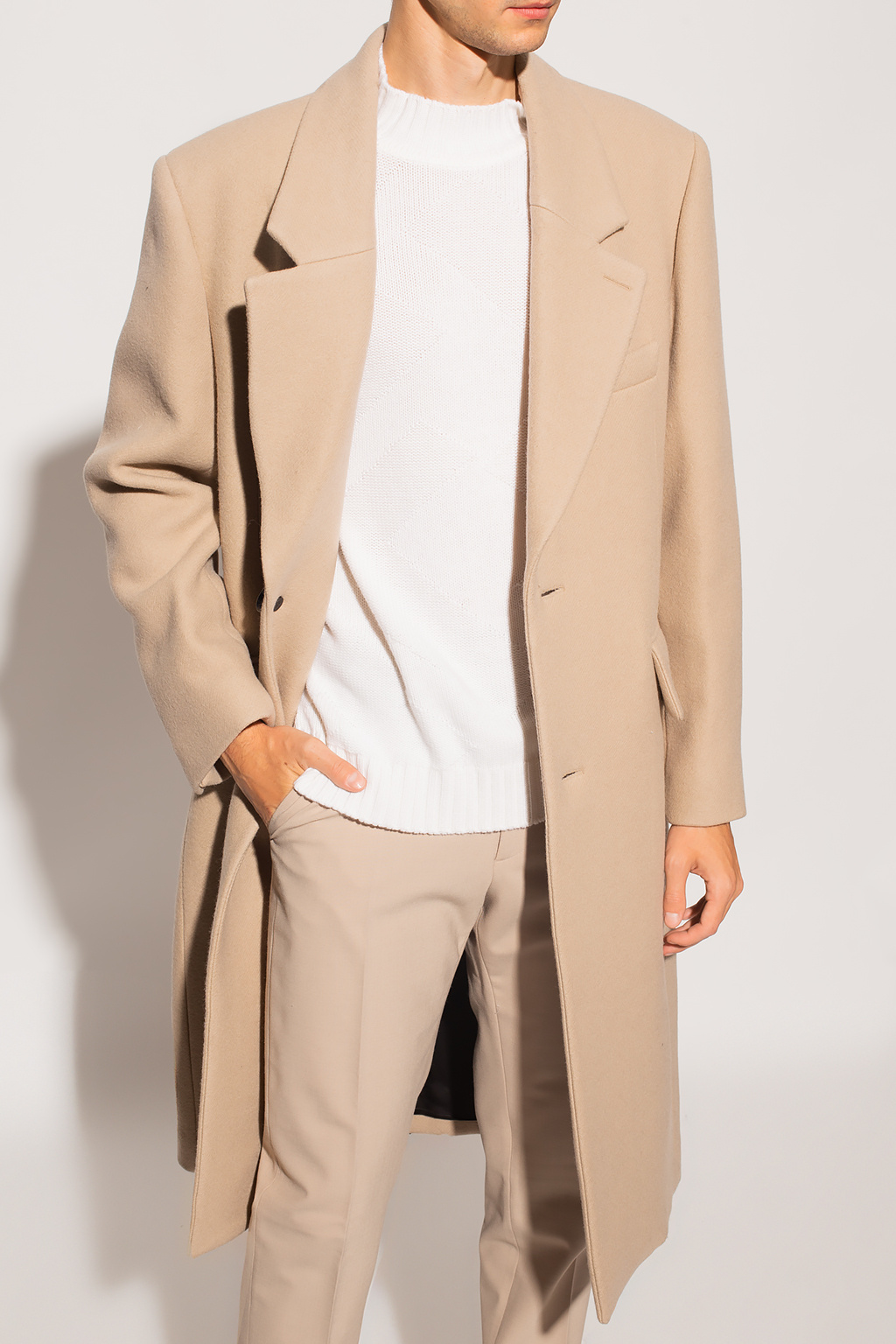 Ami Alexandre Mattiussi Coat with notch lapels