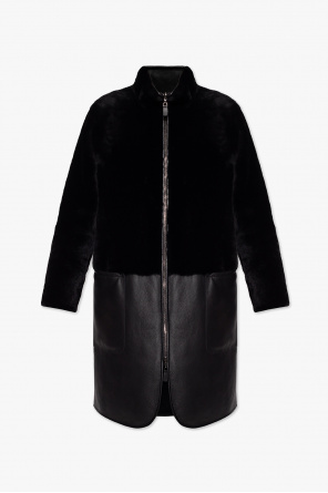 Emporio Armani Reversible leather coat