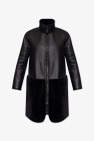 Emporio Armani BLACK Reversible leather coat