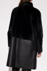 Emporio Armani BLACK Reversible leather coat