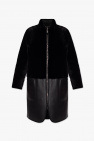 Emporio Armani BLACK Reversible leather coat