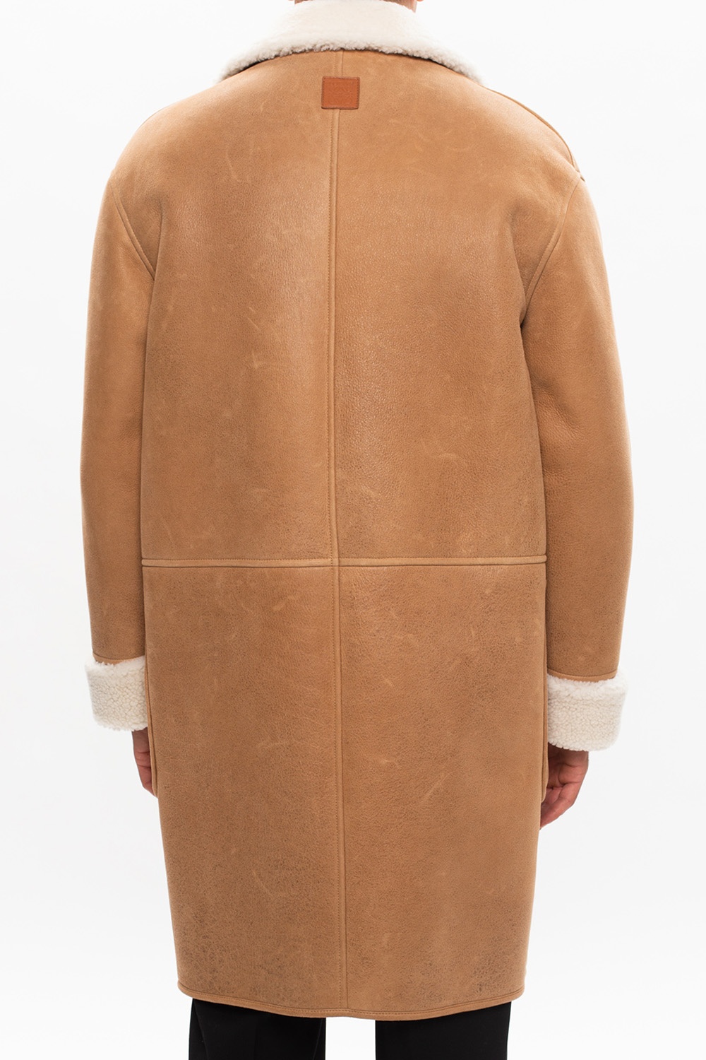 loewe blue Shearling coat