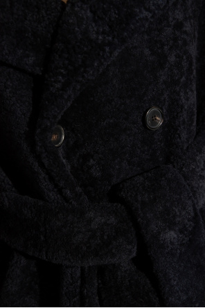 Loewe Double-breasted shearling coat