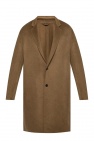 AllSaints BROWN ‘Hanson’ coat with notch lapels