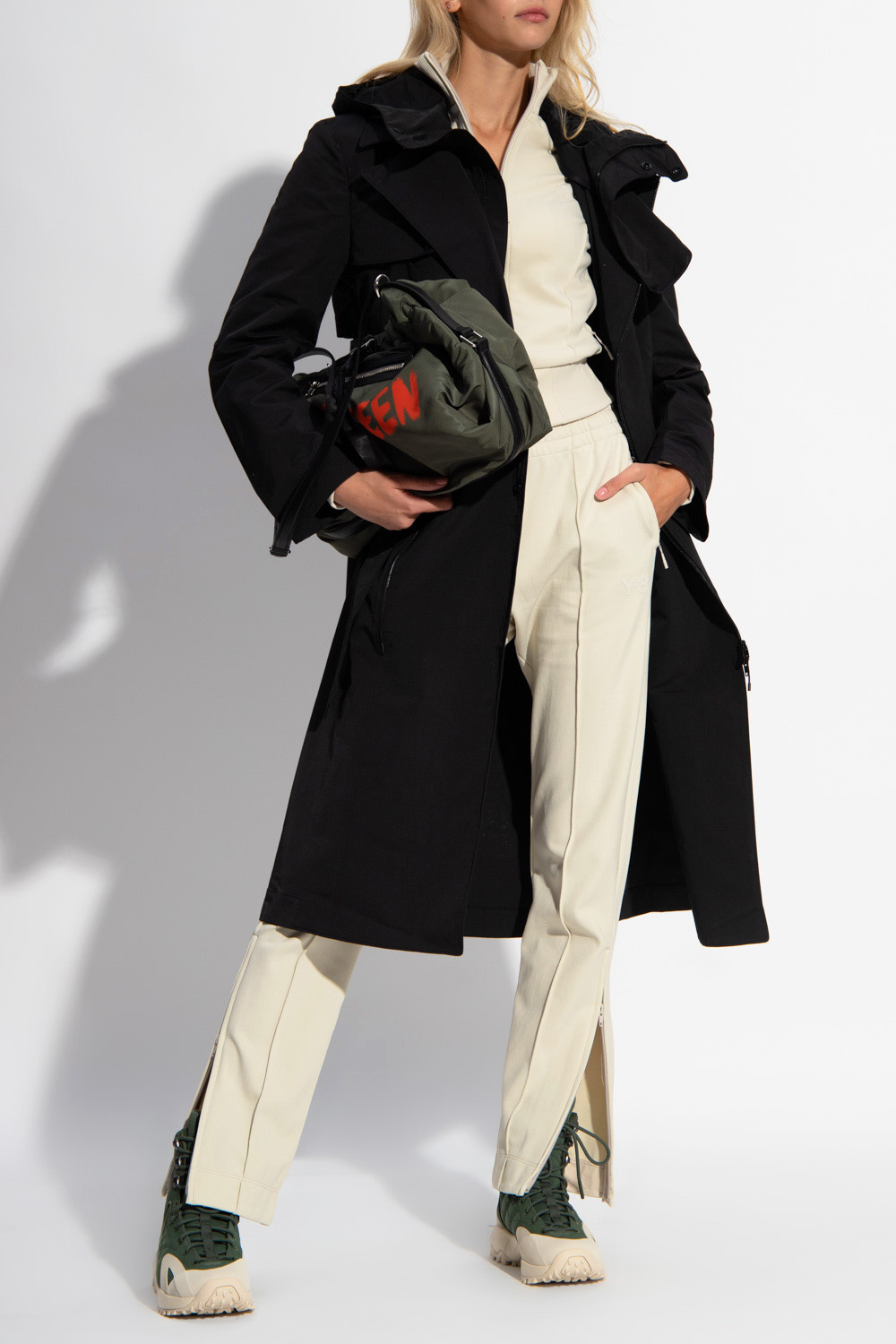 Y-3 YOHJI YAMAMOTO HOODED COAT Hooded coat