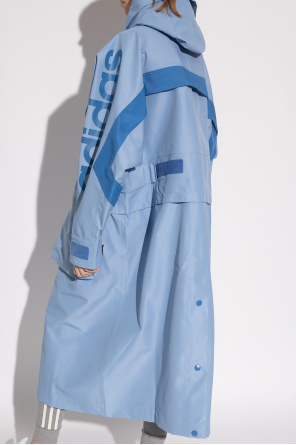 adidas solid Originals The ‘Blue Version’ collection hooded rain coat