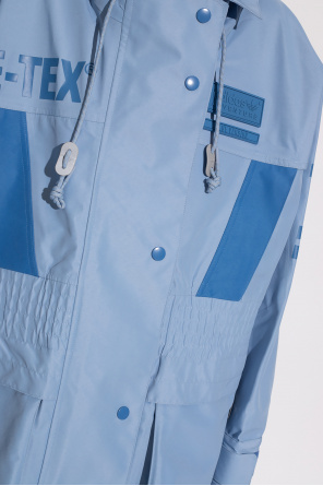 adidas solid Originals The ‘Blue Version’ collection hooded rain coat