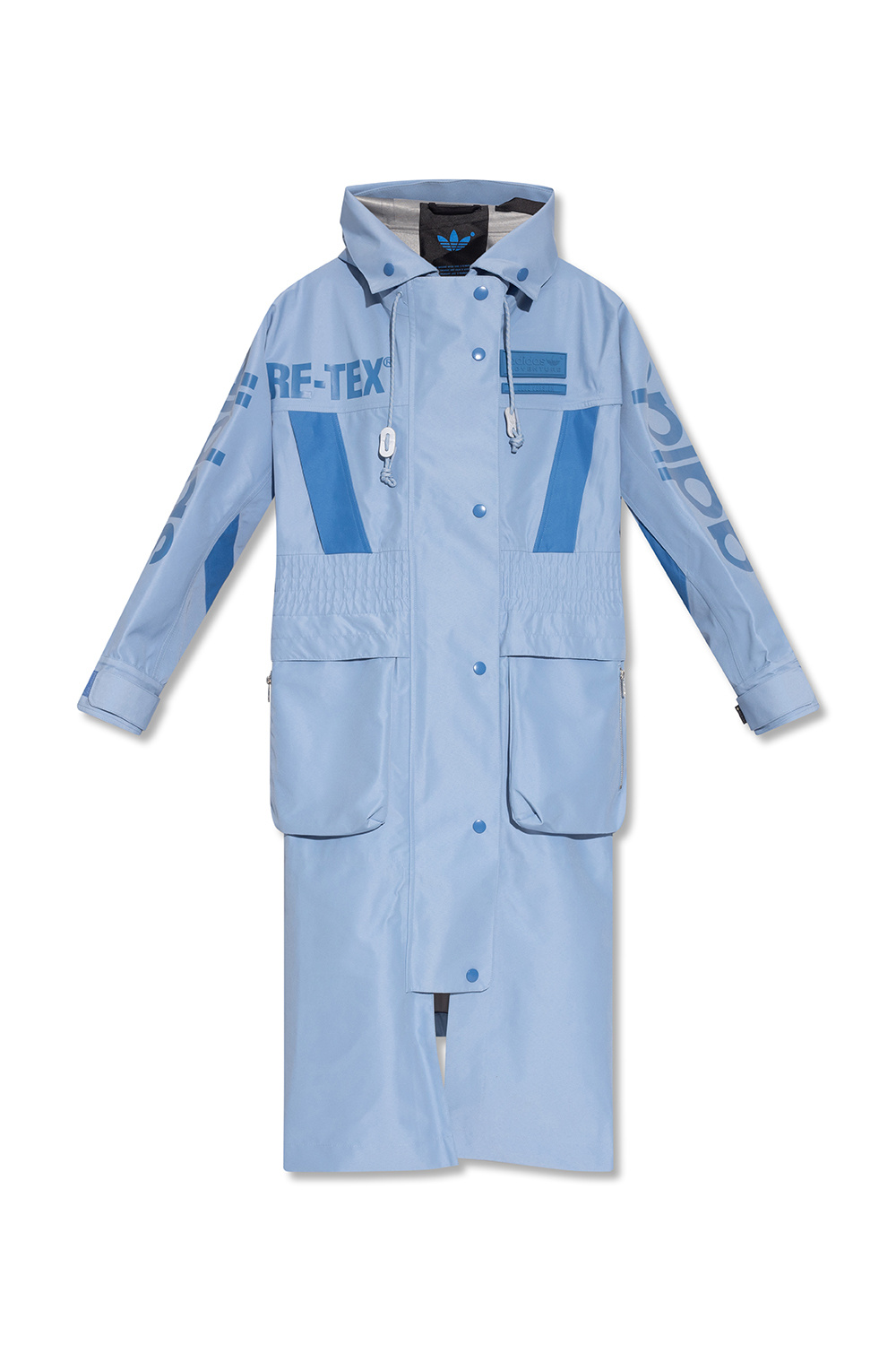 ADIDAS Originals The ‘Blue Version’ collection hooded rain coat