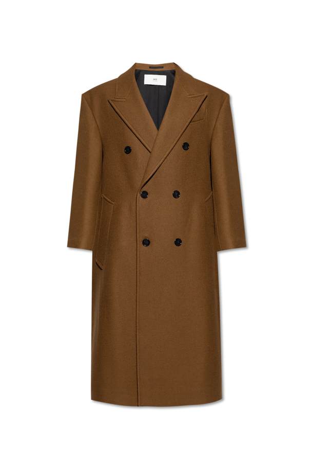 Wool double-breasted coat od Ami Alexandre Mattiussi