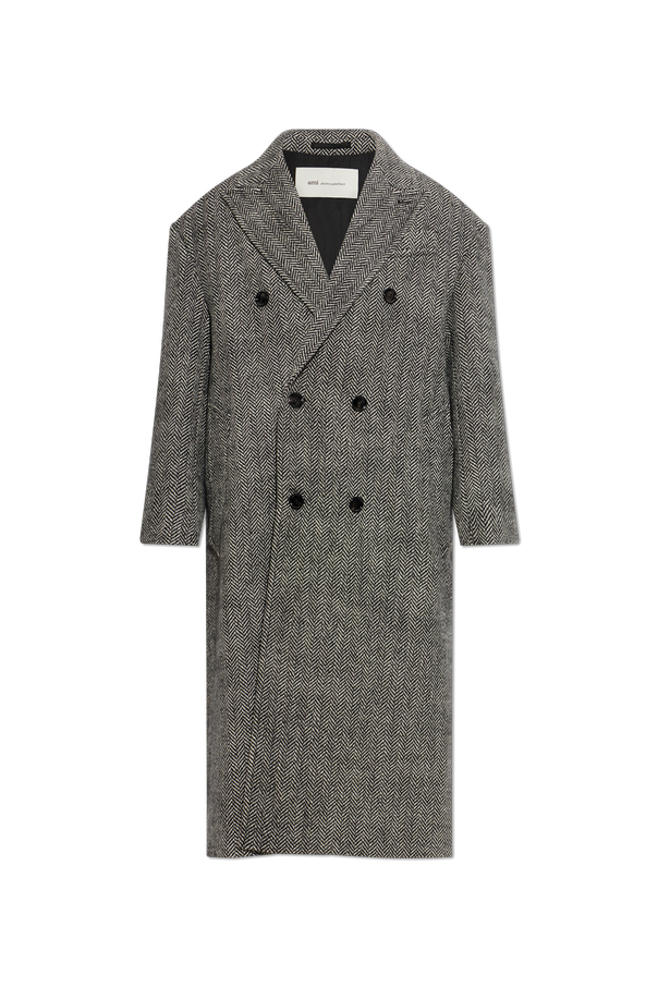 Wool coat with a single vent od Ami Alexandre Mattiussi