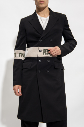 Yohji Yamamoto Dwurzędowy płaszcz