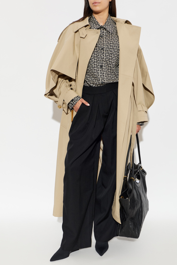 Balmain Trench con cinturón