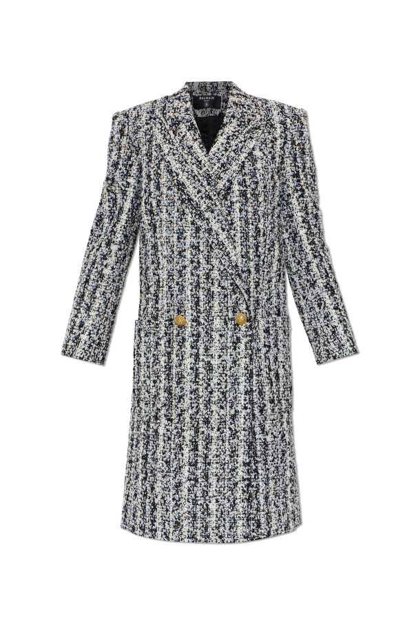 Double-breasted coat with pockets od Balmain