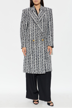Balmain Double-breasted coat with pockets