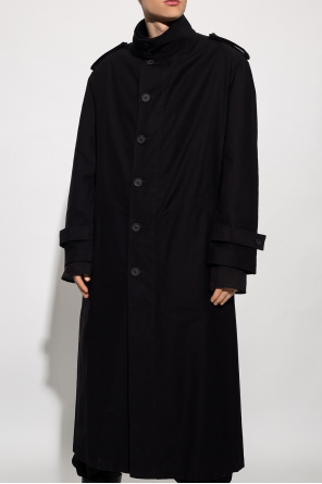 Yohji Yamamoto Płaszcz z kieszeniami