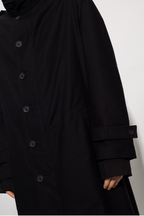 Yohji Yamamoto Płaszcz z kieszeniami