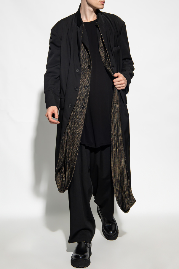 Yohji Yamamoto Dwuwarstwowy płaszcz