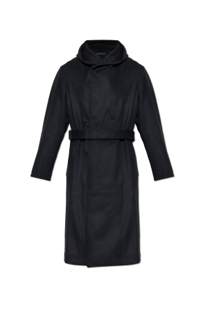 Wool coat with hood od Yohji Yamamoto
