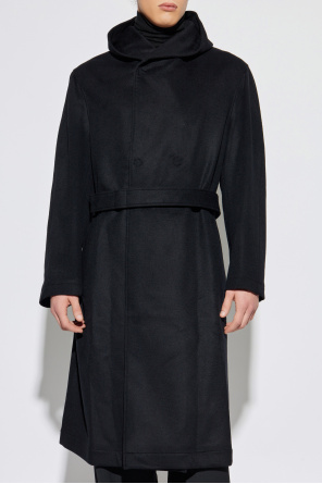 Yohji Yamamoto Wool coat with hood