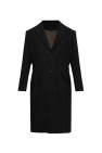 Yohji Yamamoto BLACK Coat with striped pattern