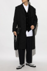 Yohji Yamamoto BLACK Coat with striped pattern