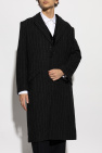 Yohji Yamamoto BLACK Coat with striped pattern