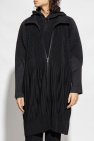 Issey Miyake Homme Plisse BLACK Pleated coat