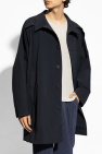Homme Plissé Issey Miyake NAVY BLUE Issey Miyake Homme Plisse coat with stand-up collar