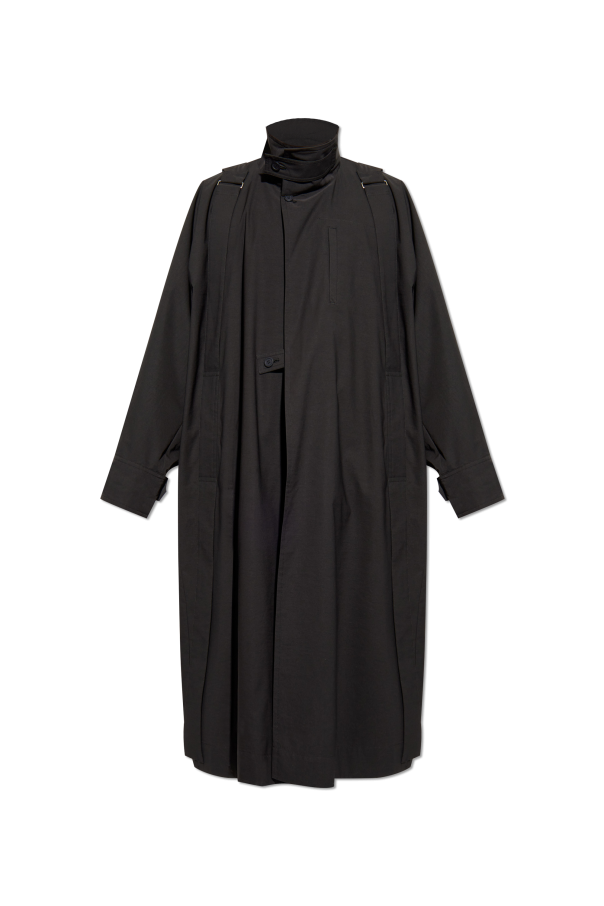 Homme Plissé Issey Miyake Coat with stand-up collar