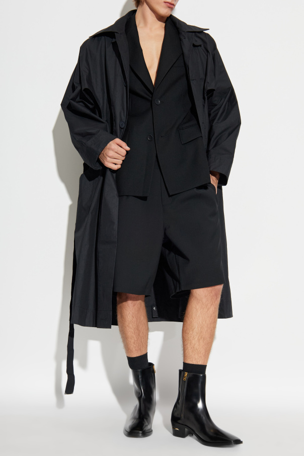 Homme Plissé Issey Miyake Trench coat with belt